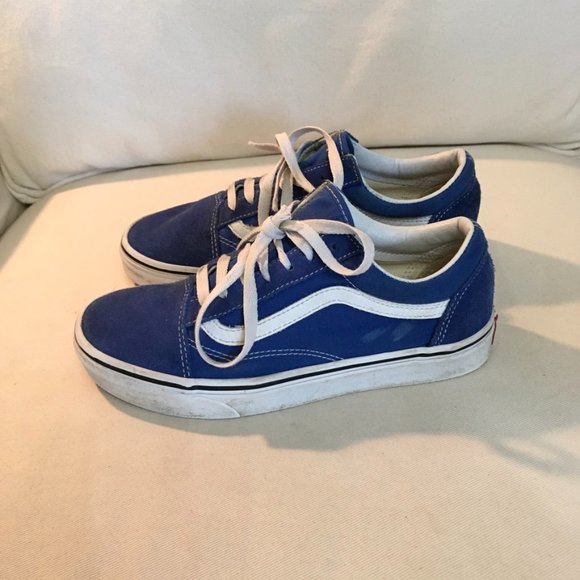Vans Other - Unisex Vans Old Skool Blue/White Skate Shoes Women's 7.5- Men's 6